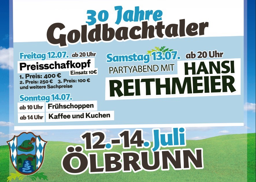 30 Jahre Goldbachtaler